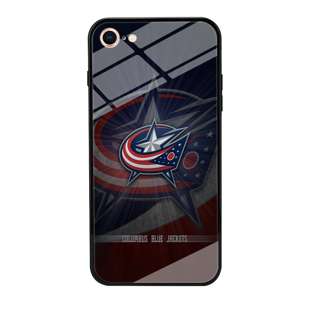 Hockey Columbus Blue Jackets NHL 002 iPhone SE 3 2022 Case-Phone Case-Tempered Glass Case-Altracase
