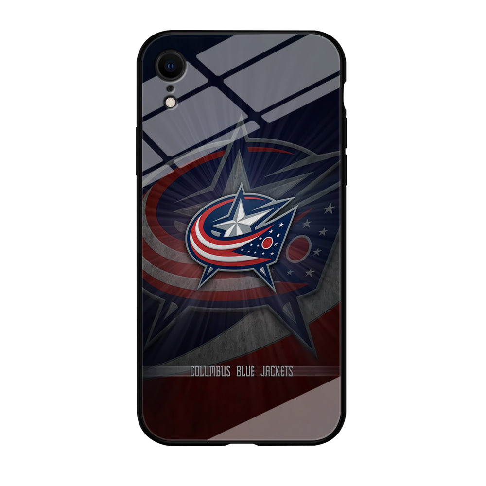 Hockey Columbus Blue Jackets NHL 002 iPhone XR Case-Phone Case-Tempered Glass Case-Altracase