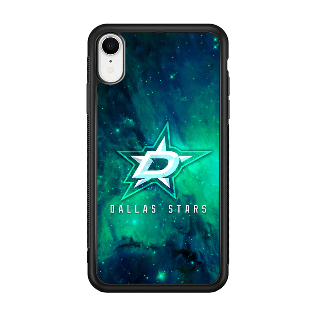 Hockey Dallas Stars NHL 001 iPhone XR Case-Phone Case-Rubber Black (2D Case)-Altracase