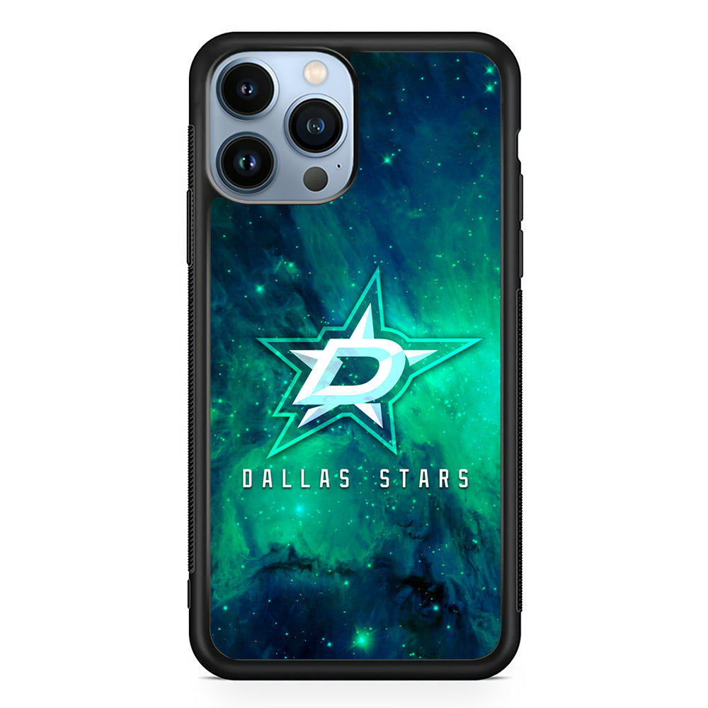 Hockey Dallas Stars NHL 001 iPhone 15 Pro Max Case-Phone Case-Rubber Black (2D Case)-Altracase