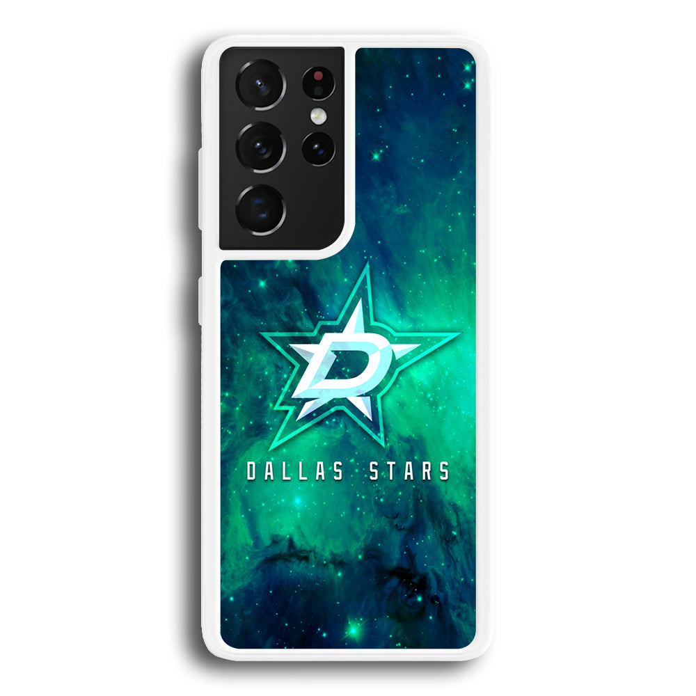 Hockey Dallas Stars NHL 001 Samsung Galaxy S23 Ultra Case-Phone Case-Rubber White (2D Case)-Altracase