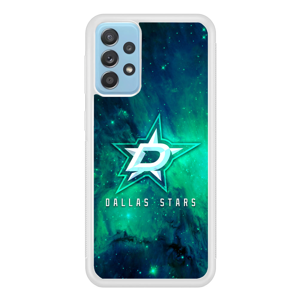 Hockey Dallas Stars NHL 001 Samsung Galaxy A72 Case-Phone Case-Rubber White (2D Case)-Altracase