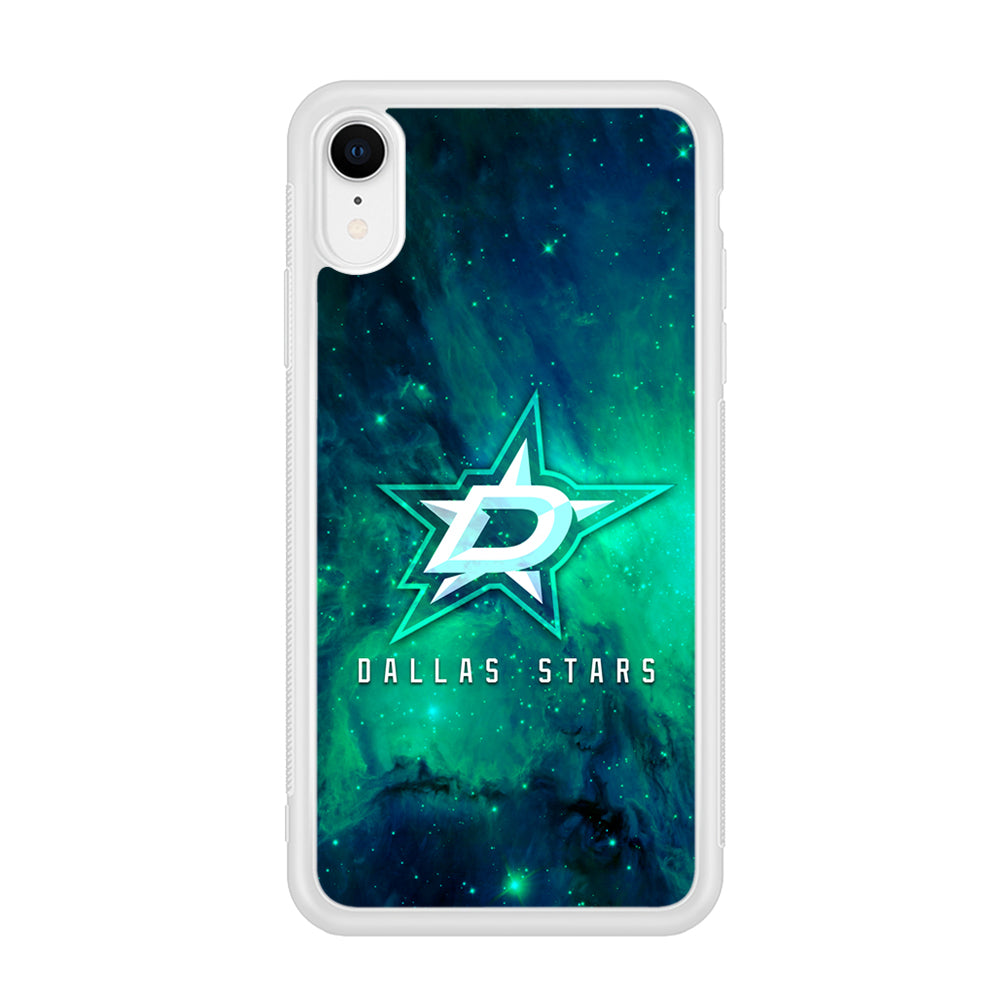 Hockey Dallas Stars NHL 001 iPhone XR Case-Phone Case-Rubber White (2D Case)-Altracase