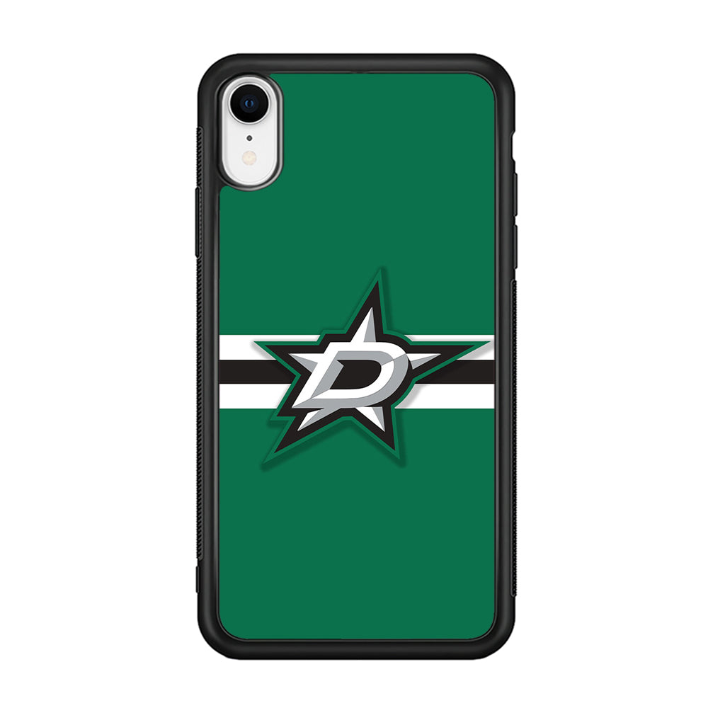 Hockey Dallas Stars NHL 002 iPhone XR Case-Phone Case-Rubber Black (2D Case)-Altracase