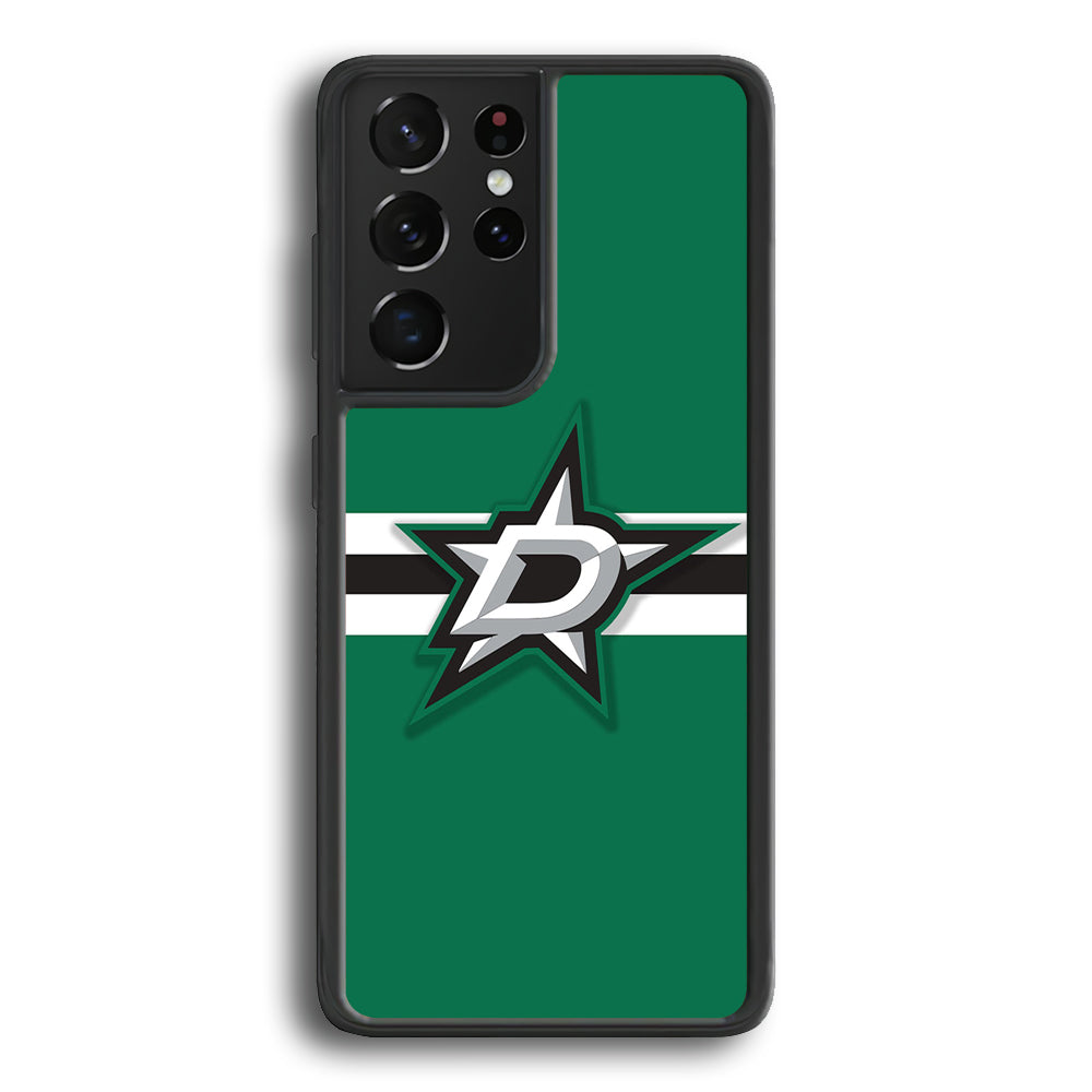 Hockey Dallas Stars NHL 002 Samsung Galaxy S21 Ultra Case-Phone Case-Rubber Black (2D Case)-Altracase