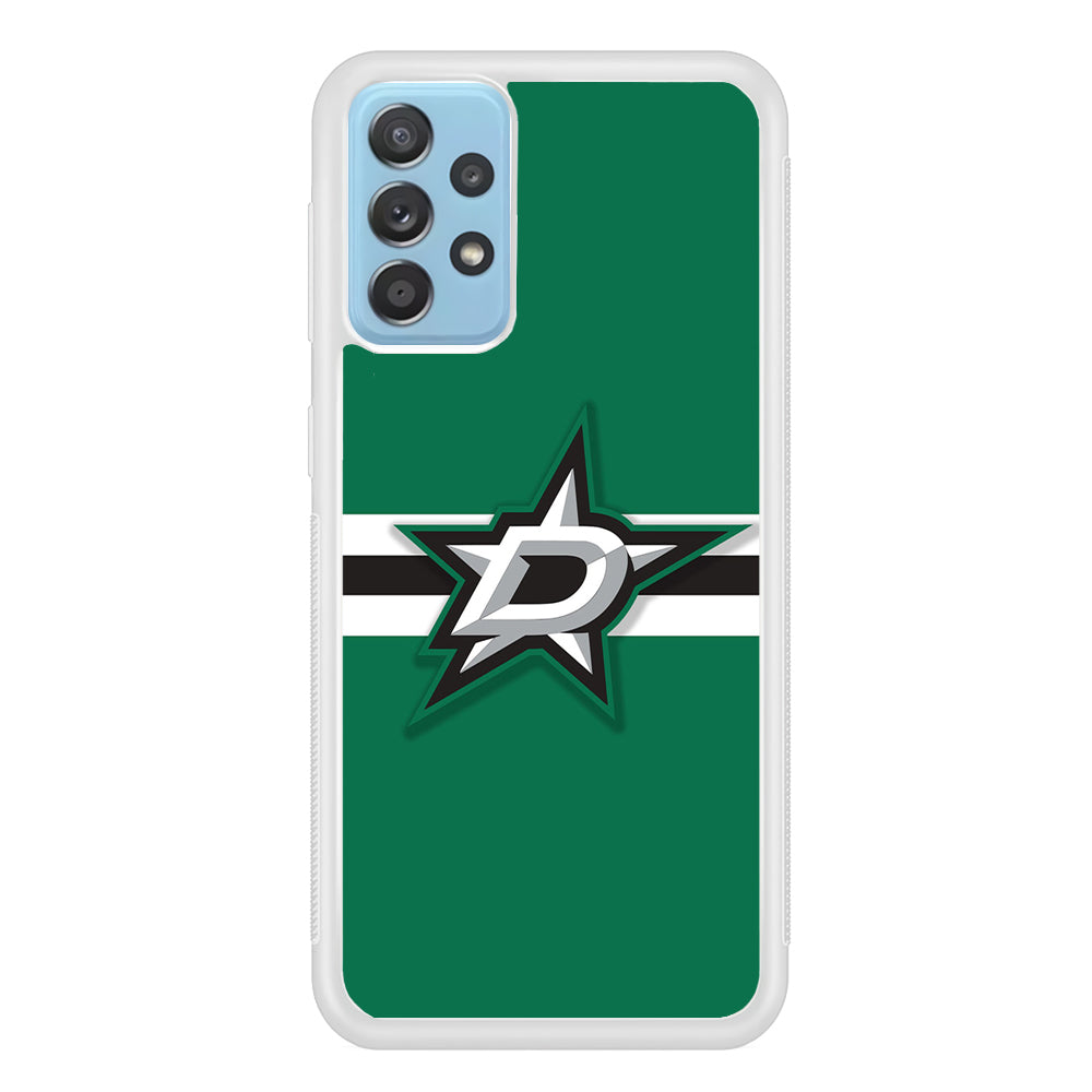 Hockey Dallas Stars NHL 002 Samsung Galaxy A72 Case-Phone Case-Rubber White (2D Case)-Altracase
