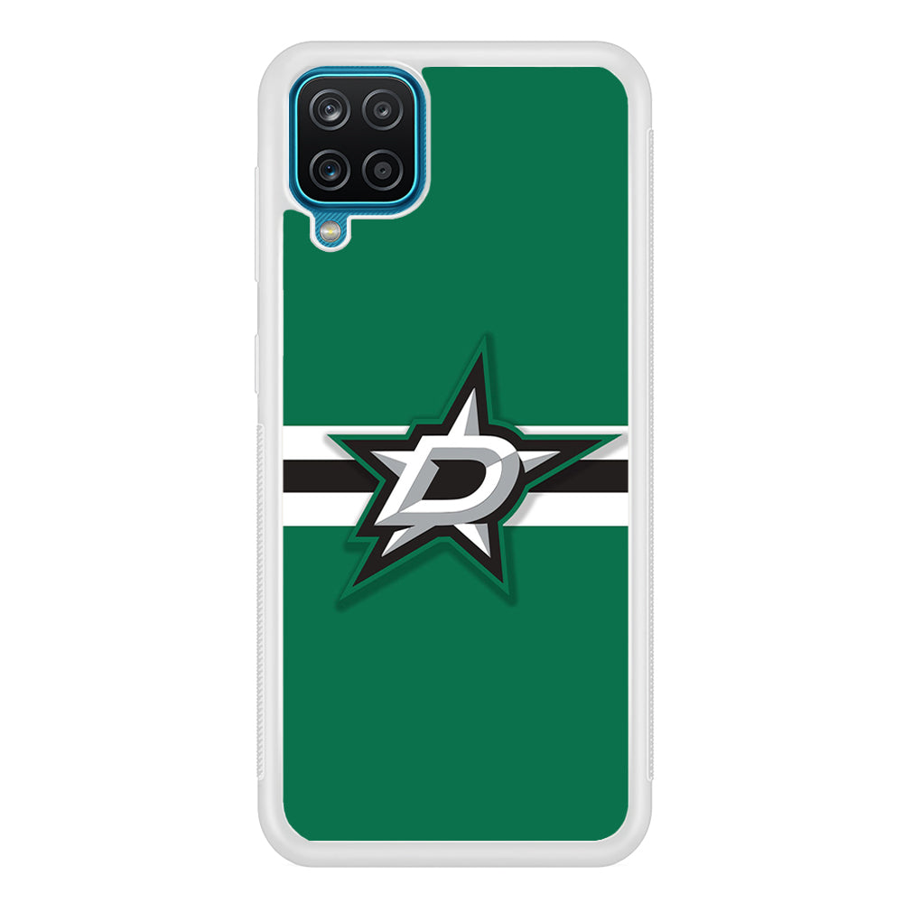 Hockey Dallas Stars NHL 002 Samsung Galaxy A12 Case-Phone Case-Rubber White (2D Case)-Altracase