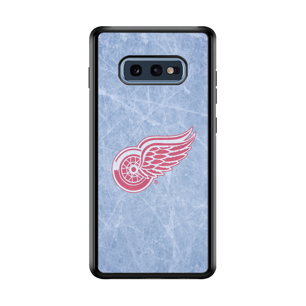 Hockey Detroit Red Wings NHL 001 Samsung Galaxy S10E Case-Phone Case-Rubber Black (2D Case)-Altracase