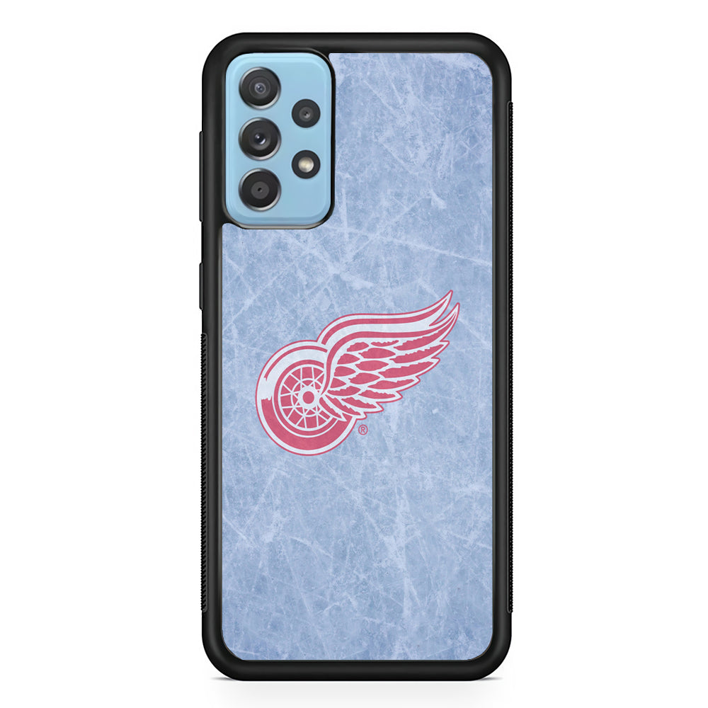 Hockey Detroit Red Wings NHL 001 Samsung Galaxy A72 Case-Phone Case-Rubber Black (2D Case)-Altracase