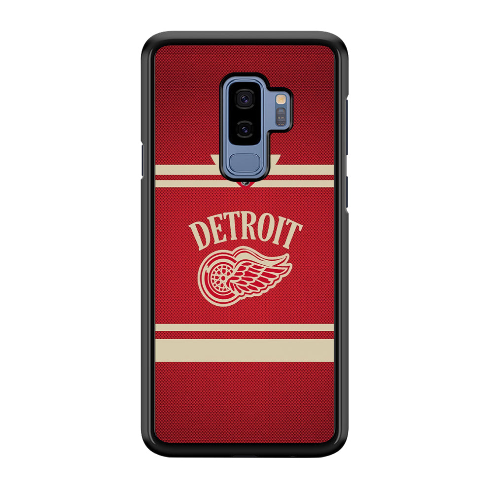 Hockey Detroit Red Wings NHL 002 Samsung Galaxy S9 Plus Case-Phone Case-Rubber Black (2D Case)-Altracase