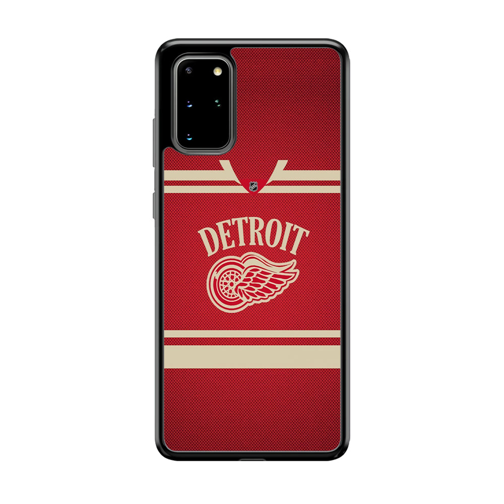Hockey Detroit Red Wings NHL 002 Samsung Galaxy S20 Plus Case-Phone Case-Rubber Black (2D Case)-Altracase
