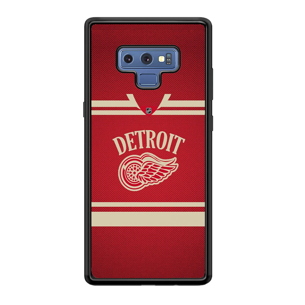 Hockey Detroit Red Wings NHL 002 Samsung Galaxy Note 9 Case-Phone Case-Rubber Black (2D Case)-Altracase