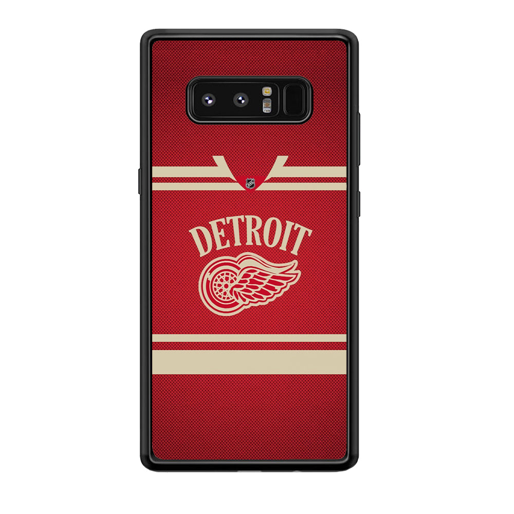 Hockey Detroit Red Wings NHL 002 Samsung Galaxy Note 8 Case-Phone Case-Rubber Black (2D Case)-Altracase