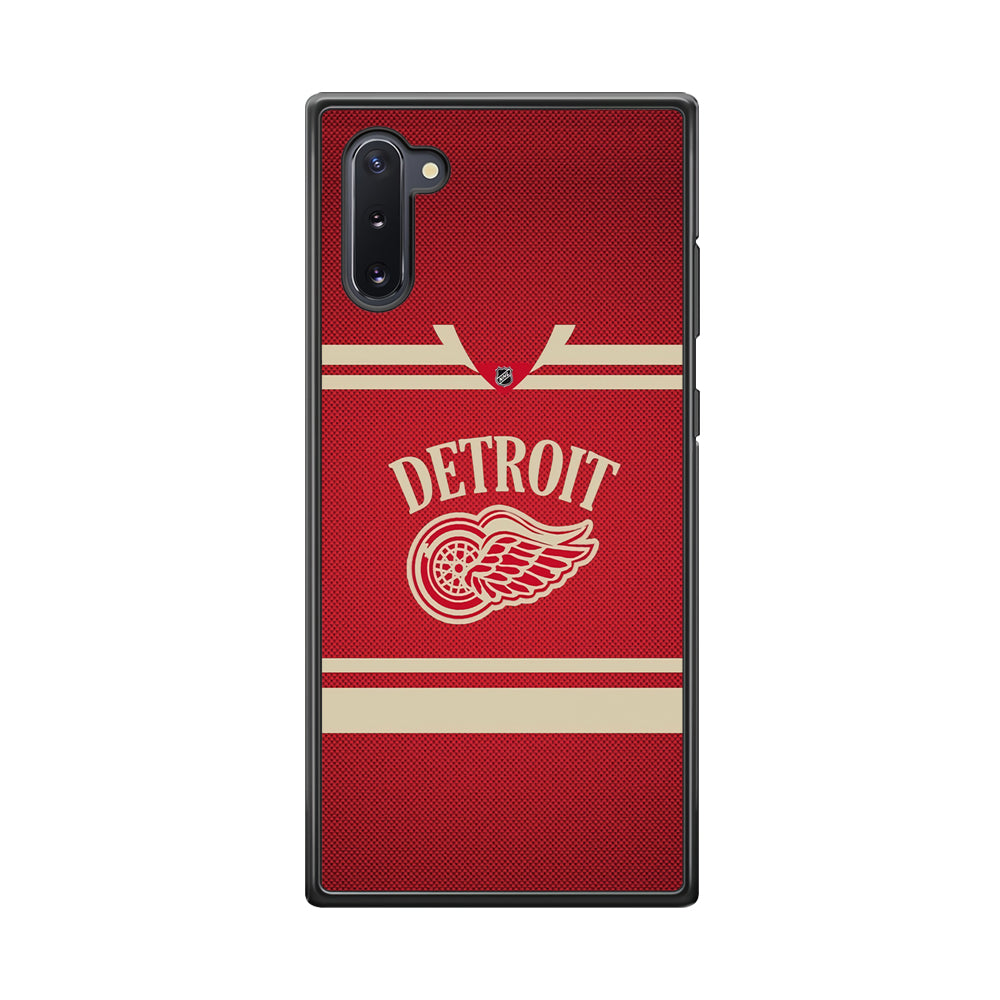 Hockey Detroit Red Wings NHL 002 Samsung Galaxy Note 10 Case-Phone Case-Rubber Black (2D Case)-Altracase