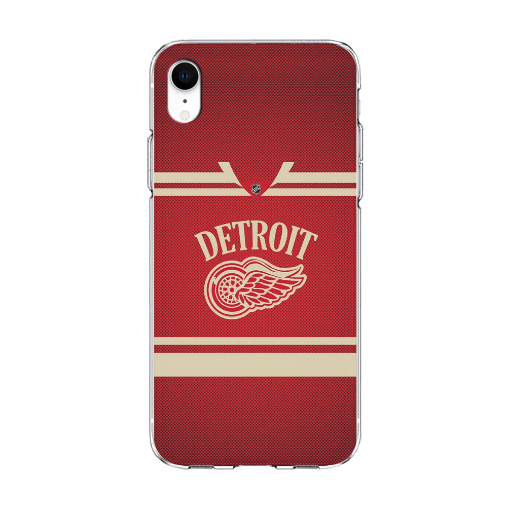 Hockey Detroit Red Wings NHL 002 iPhone XR Case-Phone Case-Clear Soft Case-Altracase