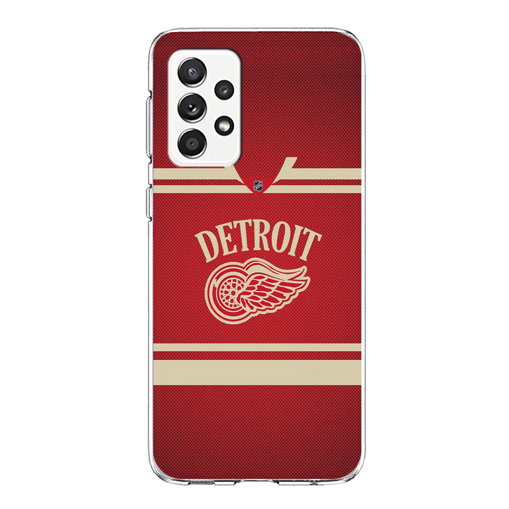 Hockey Detroit Red Wings NHL 002 Samsung Galaxy A72 Case-Phone Case-Clear Soft Case-Altracase