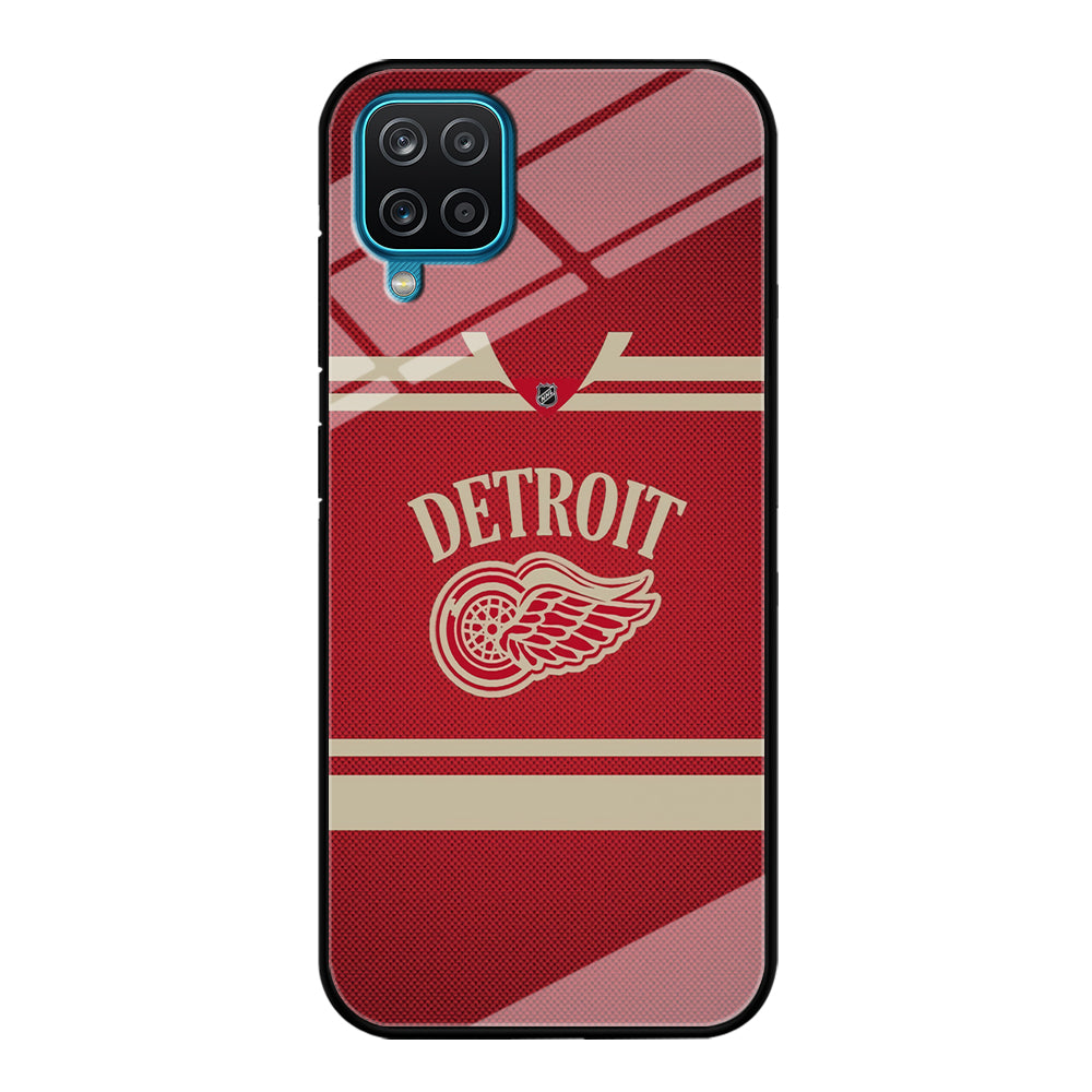 Hockey Detroit Red Wings NHL 002 Samsung Galaxy A12 Case-Phone Case-Tempered Glass Case-Altracase