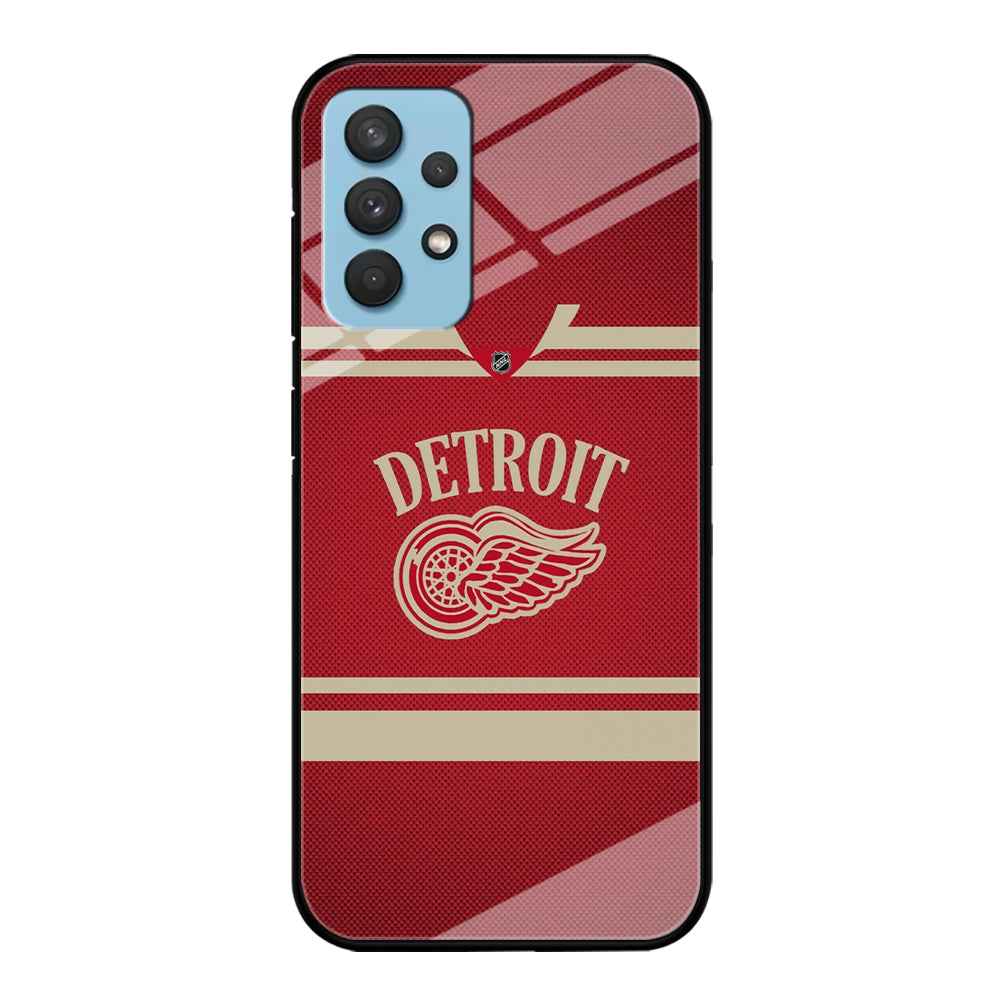 Hockey Detroit Red Wings NHL 002 Samsung Galaxy A32 Case-Phone Case-Tempered Glass Case-Altracase
