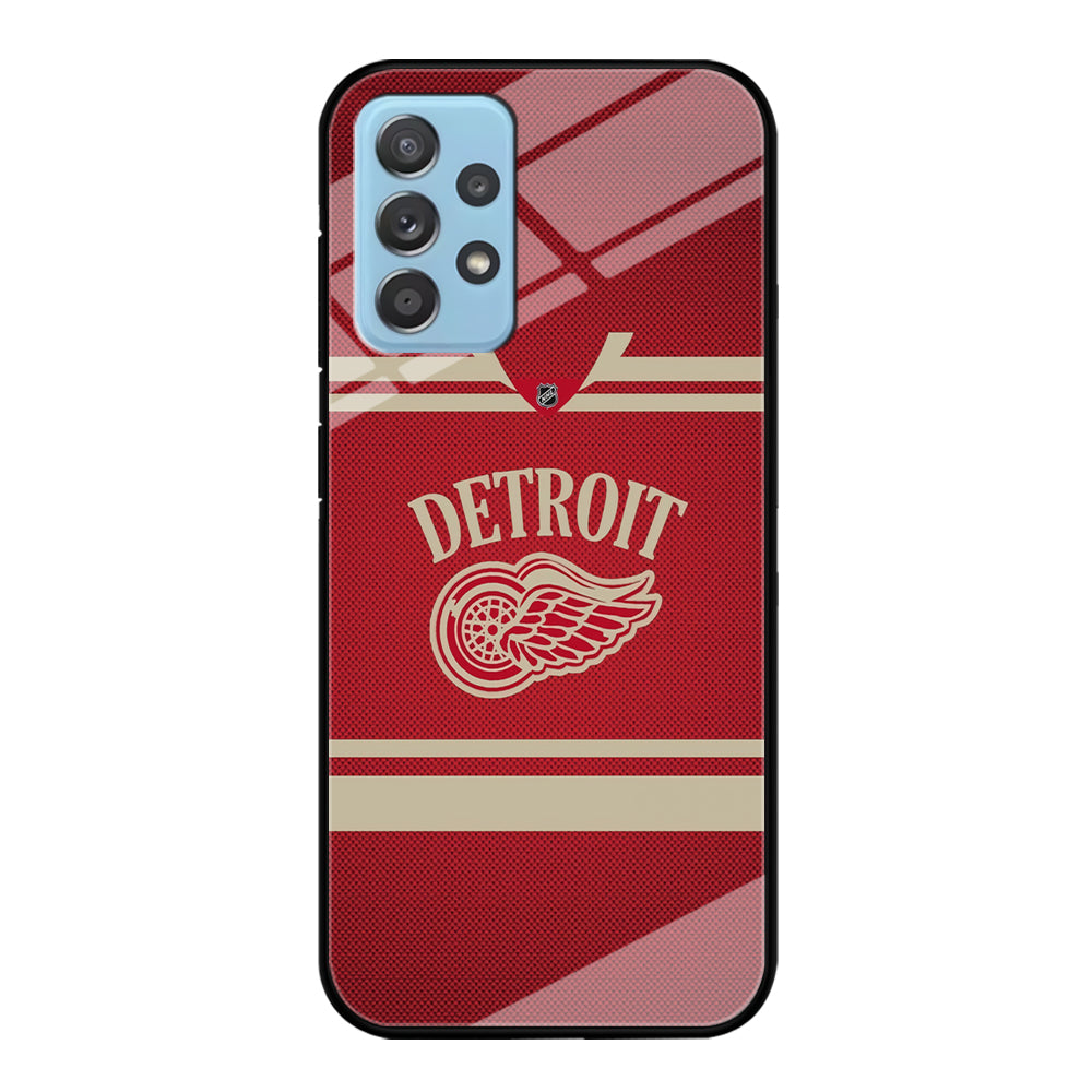 Hockey Detroit Red Wings NHL 002 Samsung Galaxy A72 Case-Phone Case-Tempered Glass Case-Altracase