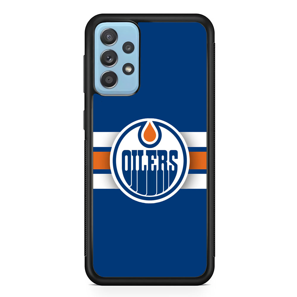 Hockey Edmonton Oilers NHL 001 Samsung Galaxy A72 Case-Phone Case-Rubber Black (2D Case)-Altracase