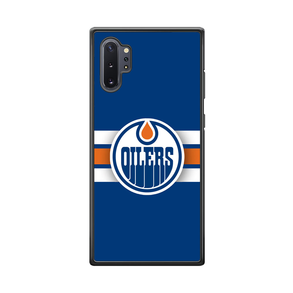 Hockey Edmonton Oilers NHL 001 Samsung Galaxy Note 10 Plus Case-Phone Case-Rubber Black (2D Case)-Altracase