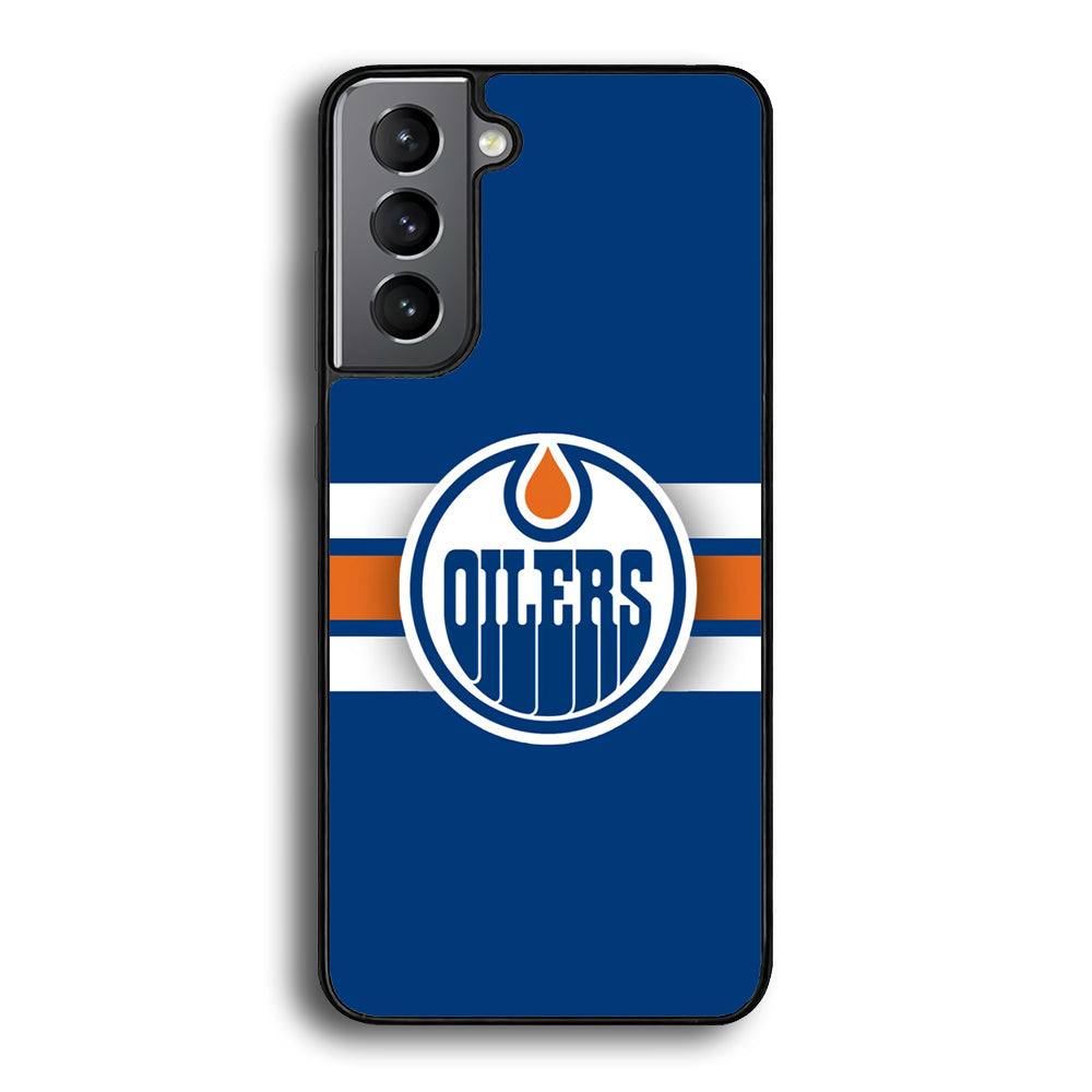 Hockey Edmonton Oilers NHL 001 Samsung Galaxy S25 Case-Phone Case-Rubber Black (2D Case)-Altracase