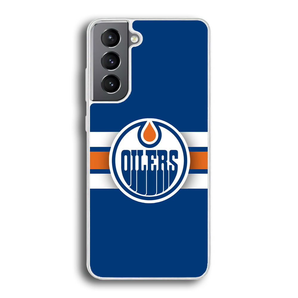 Hockey Edmonton Oilers NHL 001 Samsung Galaxy S21 Plus Case-Phone Case-Rubber White (2D Case)-Altracase
