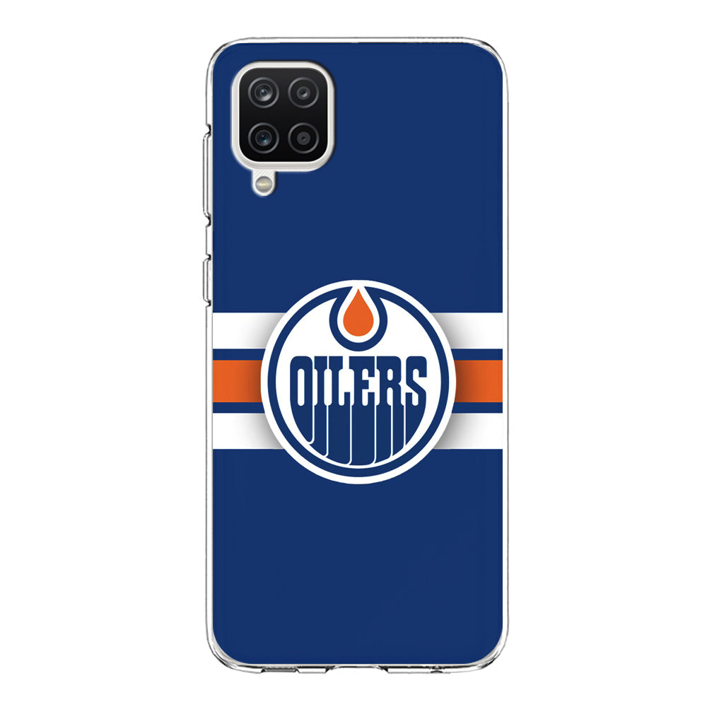 Hockey Edmonton Oilers NHL 001 Samsung Galaxy A12 Case-Phone Case-Clear Soft Case-Altracase