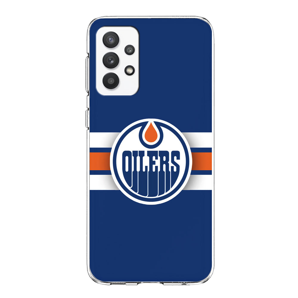 Hockey Edmonton Oilers NHL 001 Samsung Galaxy A32 Case-Phone Case-Clear Soft Case-Altracase