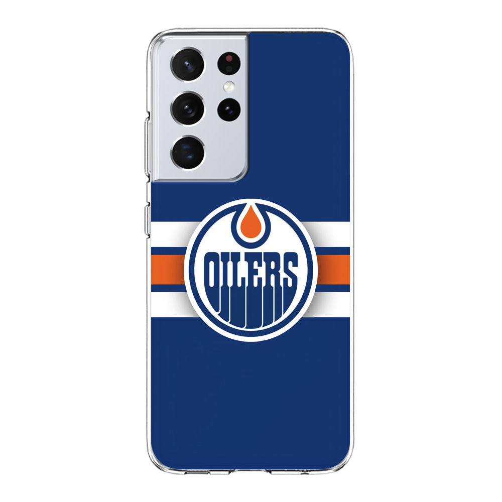 Hockey Edmonton Oilers NHL 001 Samsung Galaxy S23 Ultra Case-Phone Case-Clear Soft Case-Altracase