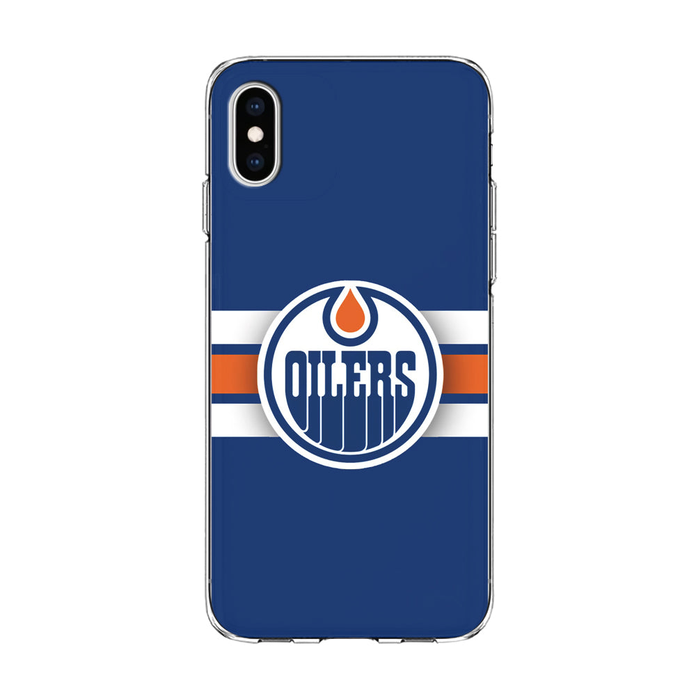 Hockey Edmonton Oilers NHL 001 iPhone Xs Case-Phone Case-Clear Soft Case-Altracase