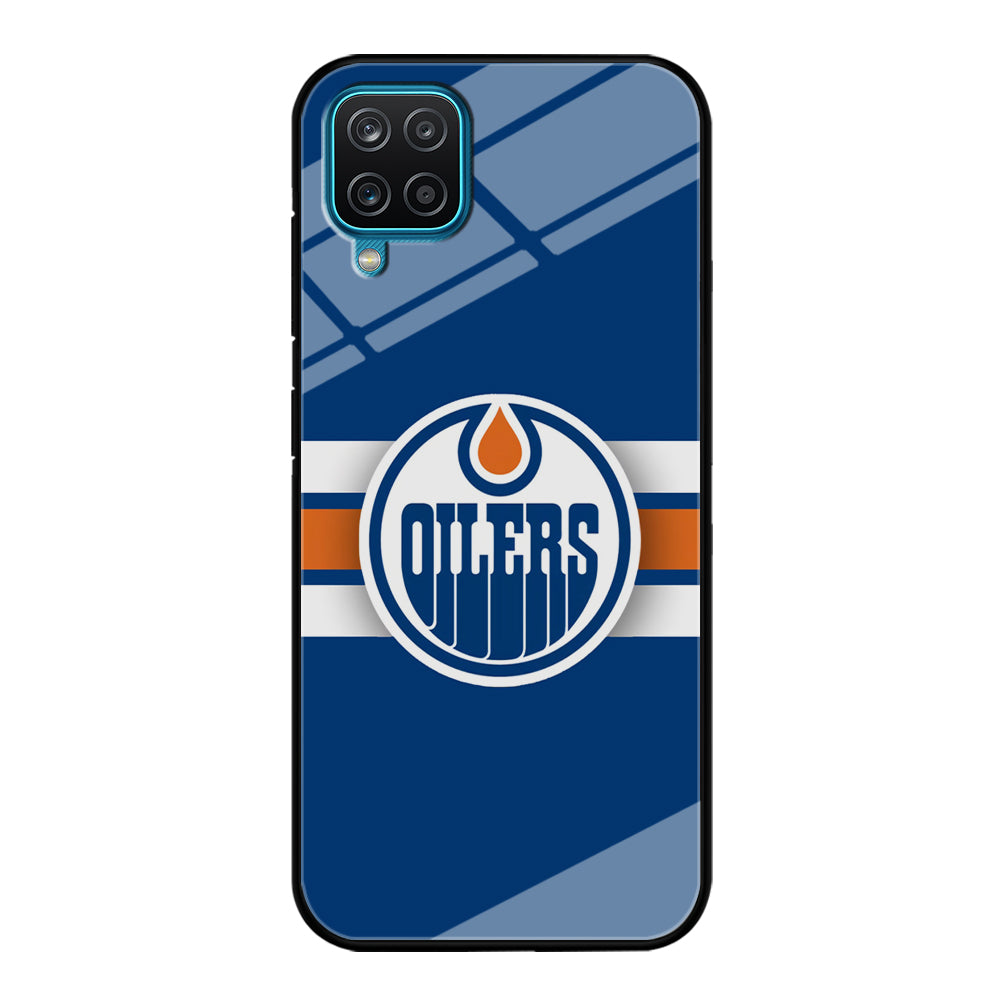 Hockey Edmonton Oilers NHL 001 Samsung Galaxy A12 Case-Phone Case-Tempered Glass Case-Altracase