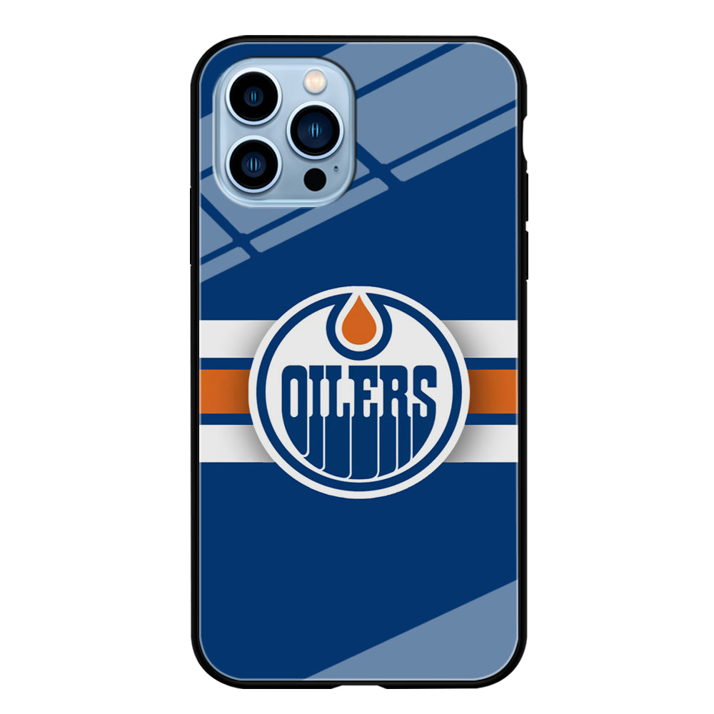 Hockey Edmonton Oilers NHL 001 iPhone 15 Pro Max Case-Phone Case-Tempered Glass Case-Altracase