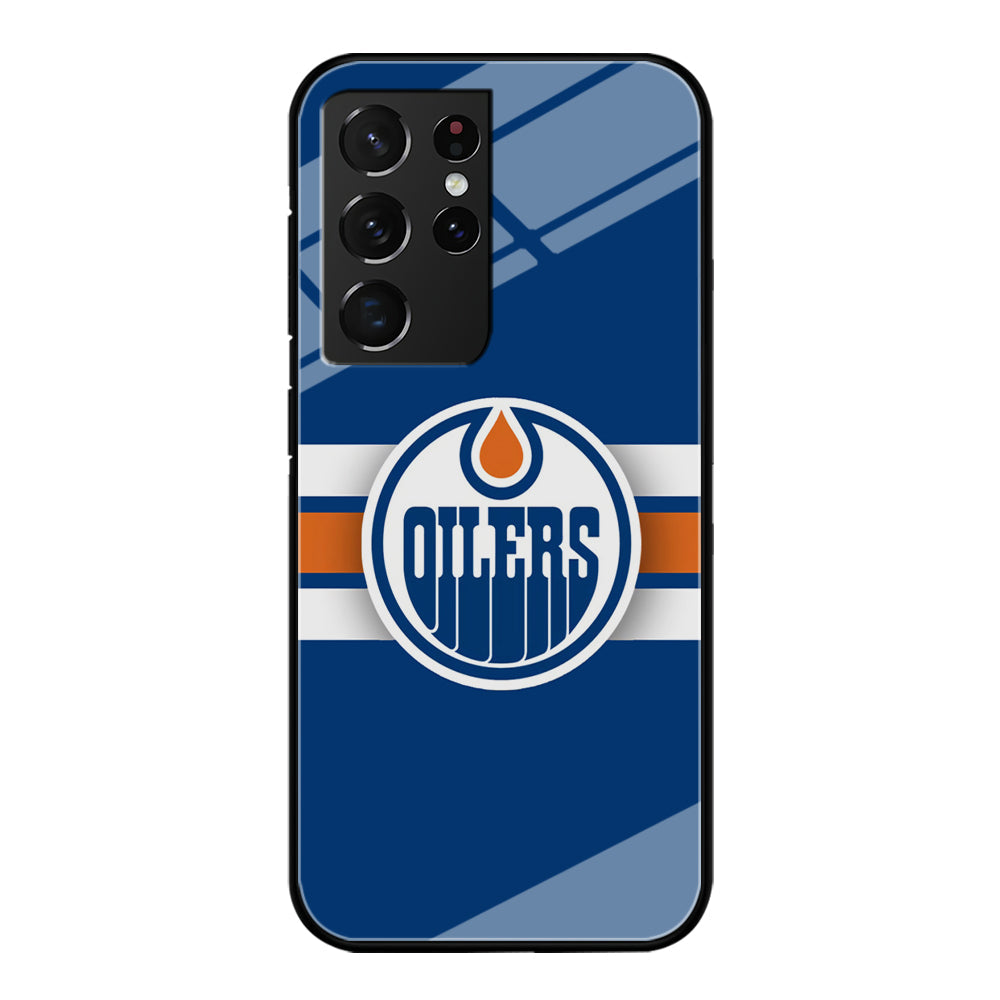 Hockey Edmonton Oilers NHL 001 Samsung Galaxy S22 Ultra Case-Phone Case-Tempered Glass Case-Altracase
