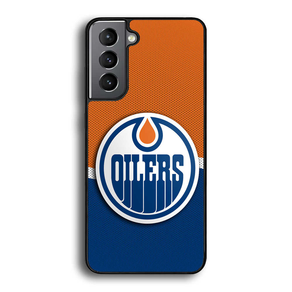 Hockey Edmonton Oilers NHL 002 Samsung Galaxy S21 Plus Case-Phone Case-Rubber Black (2D Case)-Altracase