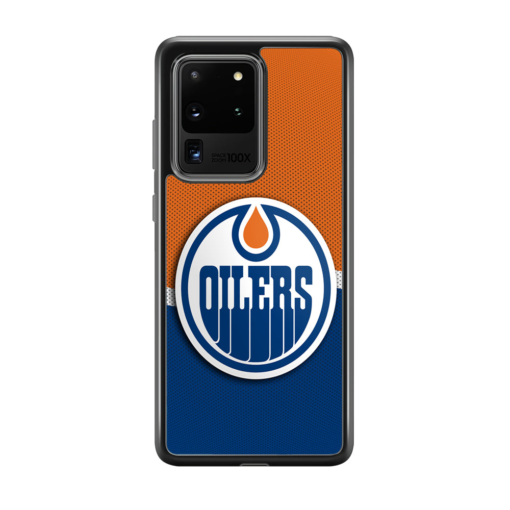 Hockey Edmonton Oilers NHL 002 Samsung Galaxy S20 Ultra Case-Phone Case-Rubber Black (2D Case)-Altracase