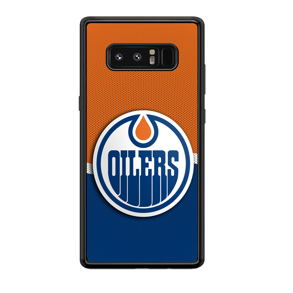 Hockey Edmonton Oilers NHL 002 Samsung Galaxy Note 8 Case-Phone Case-Rubber Black (2D Case)-Altracase