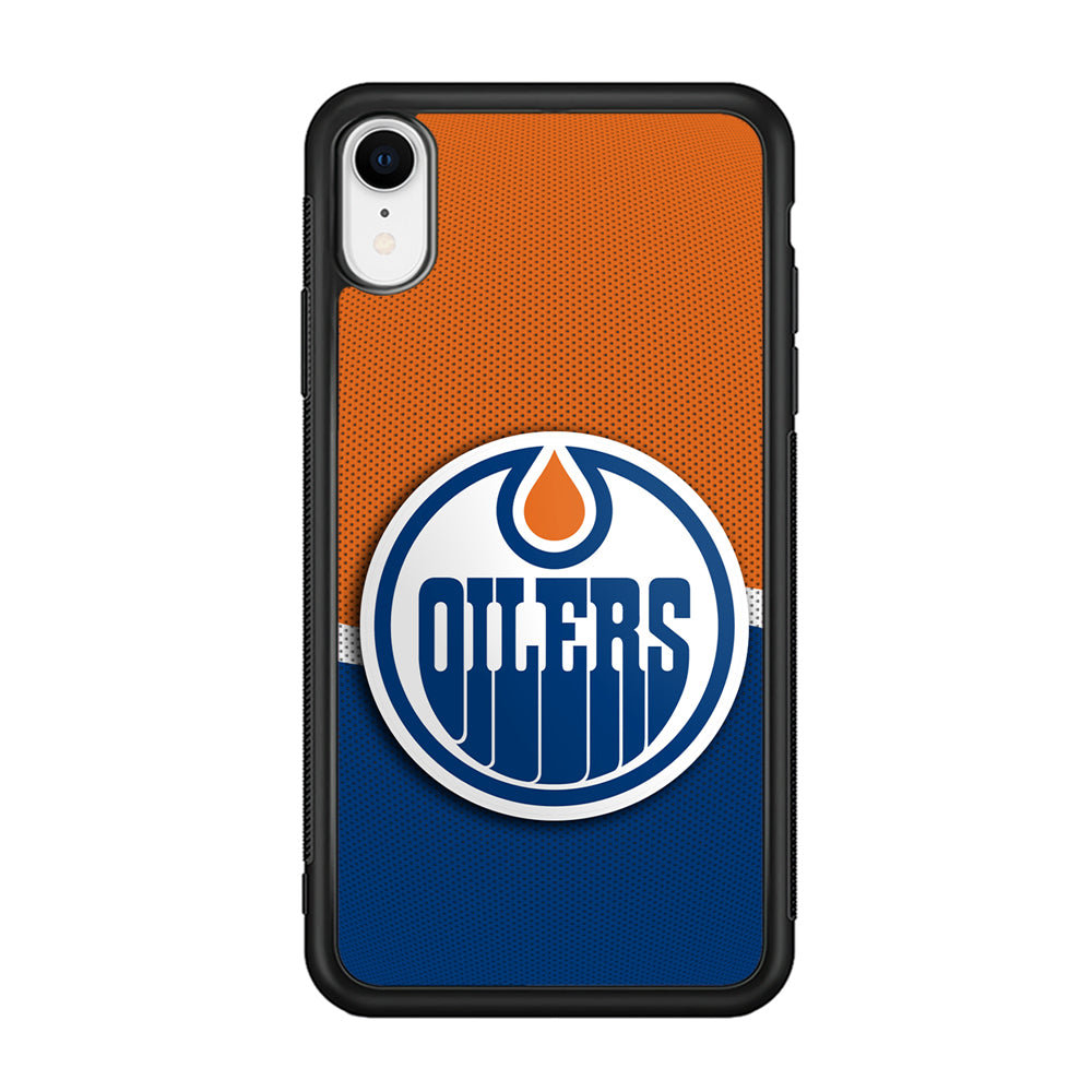 Hockey Edmonton Oilers NHL 002 iPhone XR Case-Phone Case-Rubber Black (2D Case)-Altracase