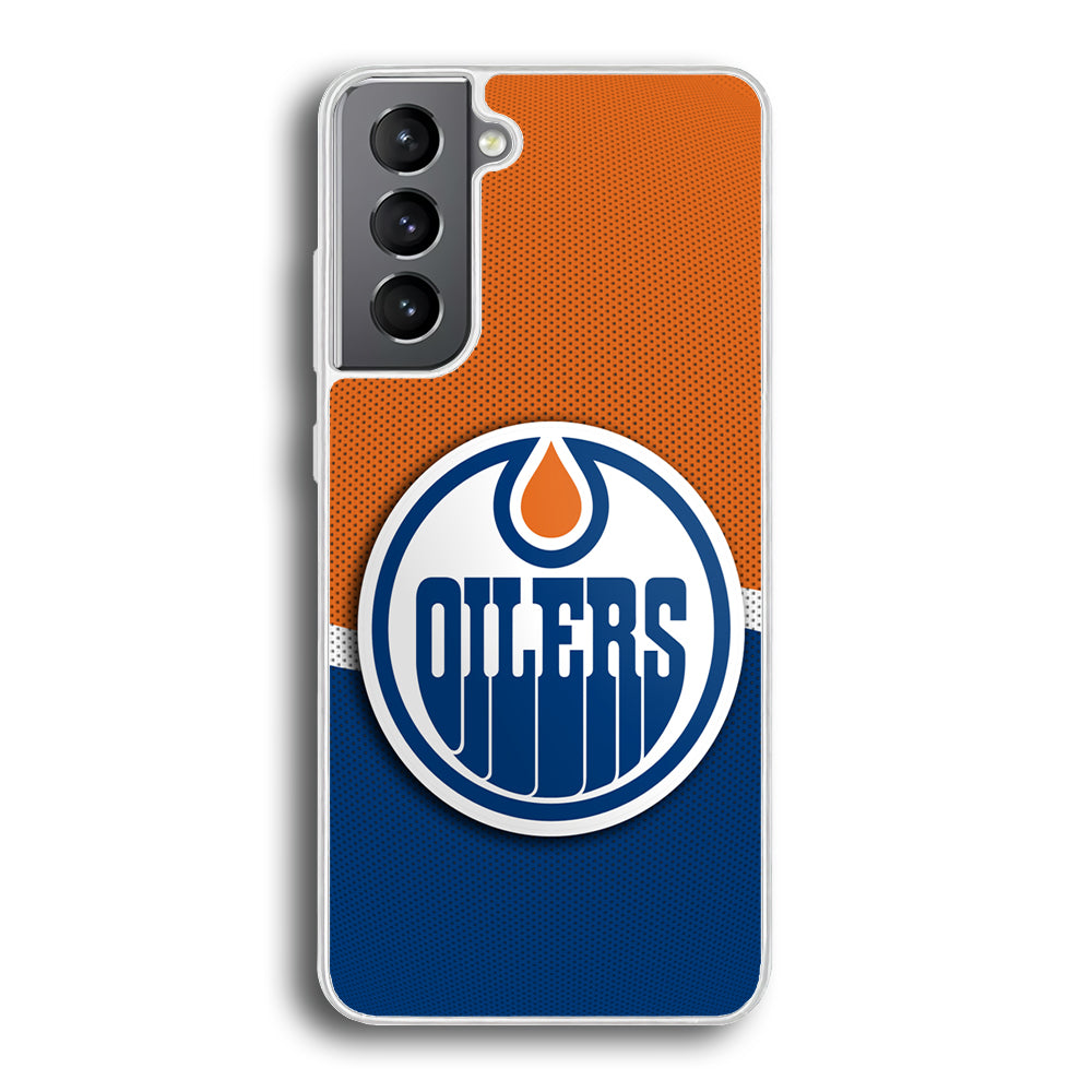 Hockey Edmonton Oilers NHL 002 Samsung Galaxy S21 Plus Case-Phone Case-Rubber White (2D Case)-Altracase
