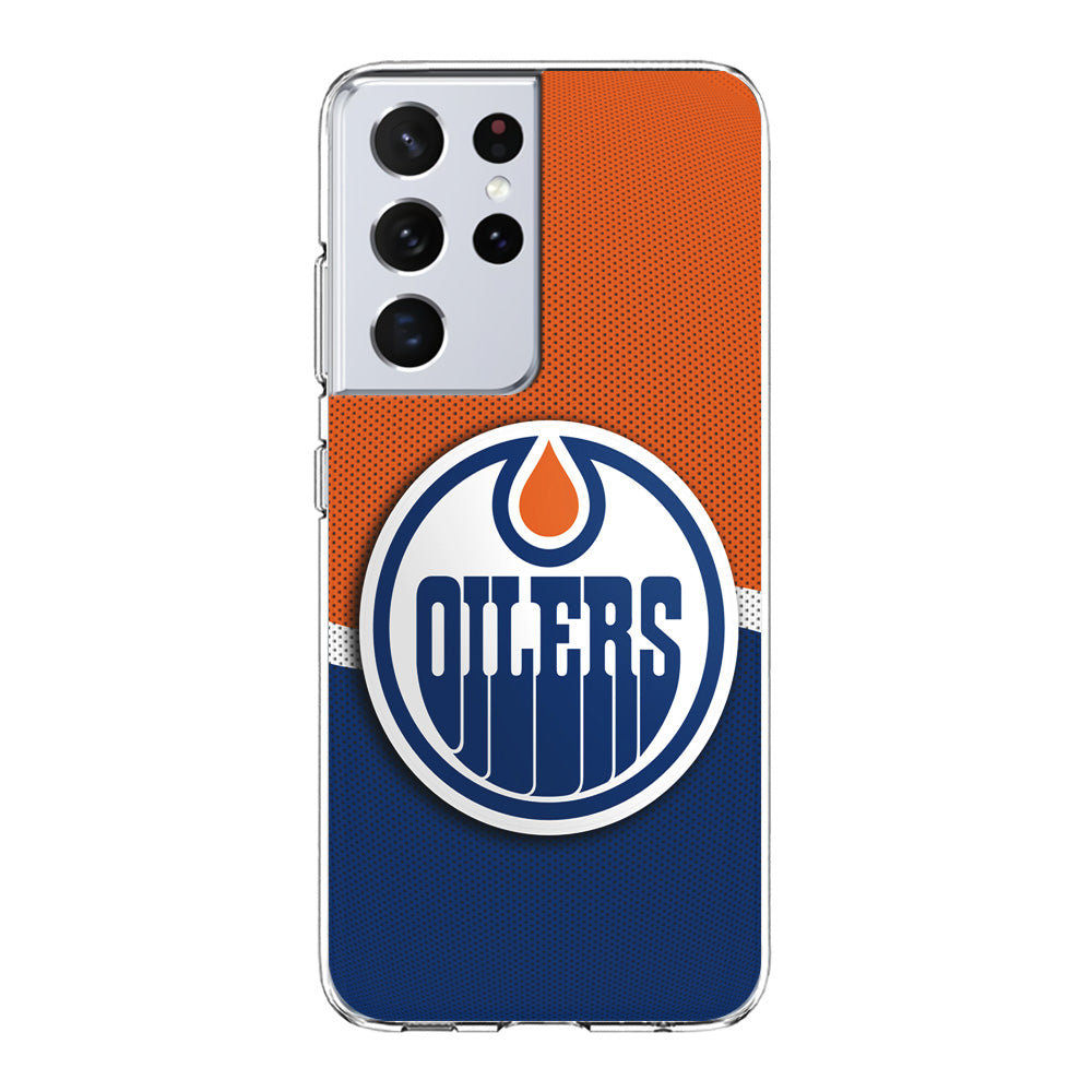 Hockey Edmonton Oilers NHL 002 Samsung Galaxy S21 Ultra Case-Phone Case-Clear Soft Case-Altracase