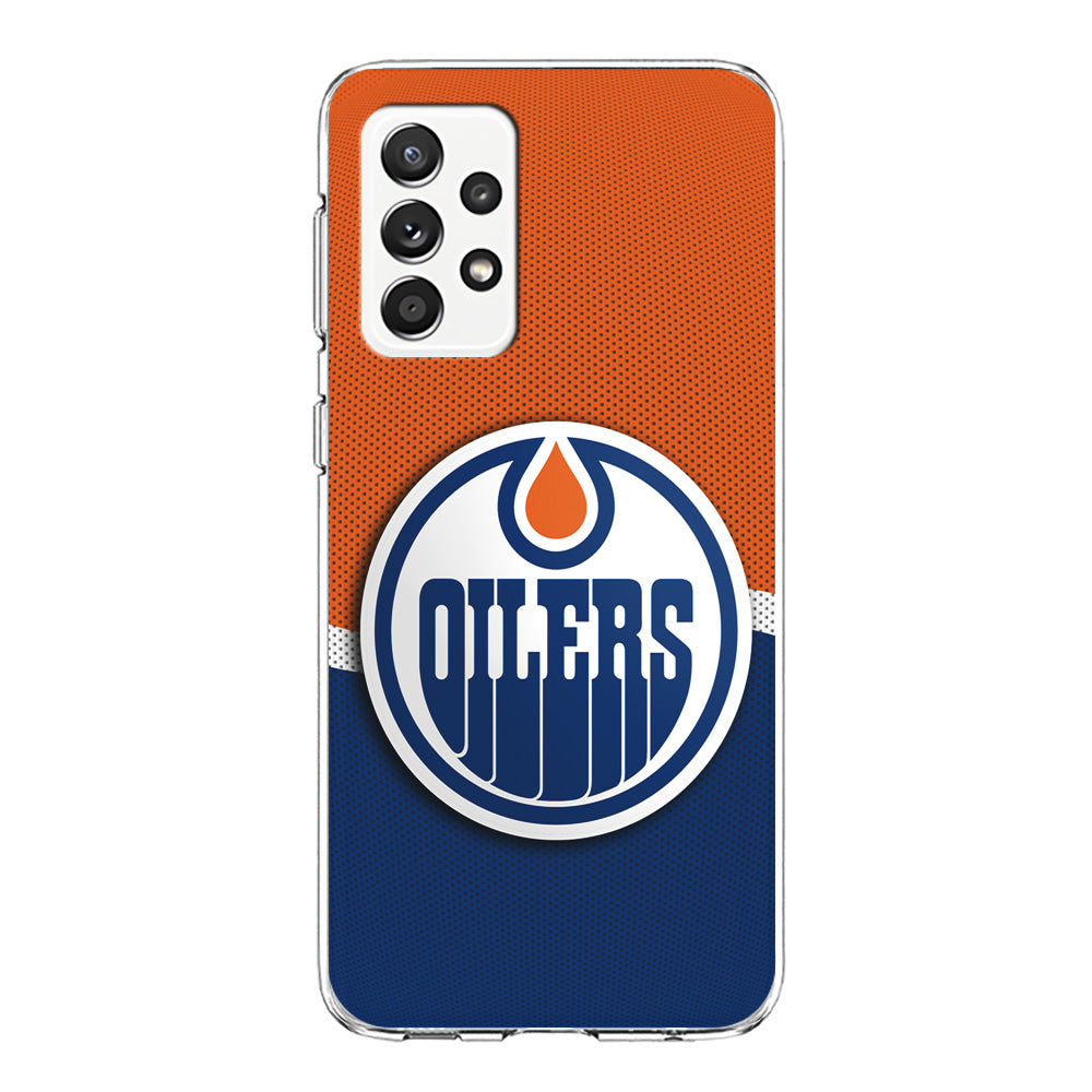 Hockey Edmonton Oilers NHL 002 Samsung Galaxy A72 Case-Phone Case-Clear Soft Case-Altracase