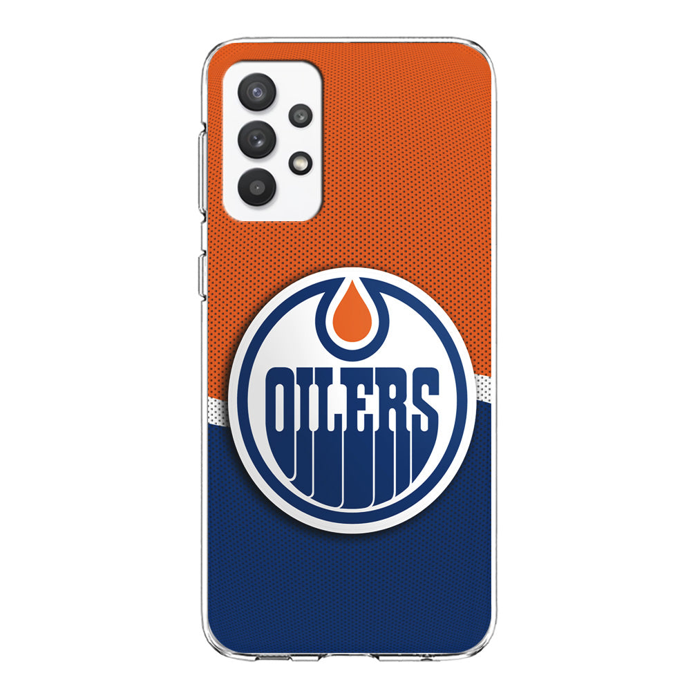 Hockey Edmonton Oilers NHL 002 Samsung Galaxy A32 Case-Phone Case-Clear Soft Case-Altracase