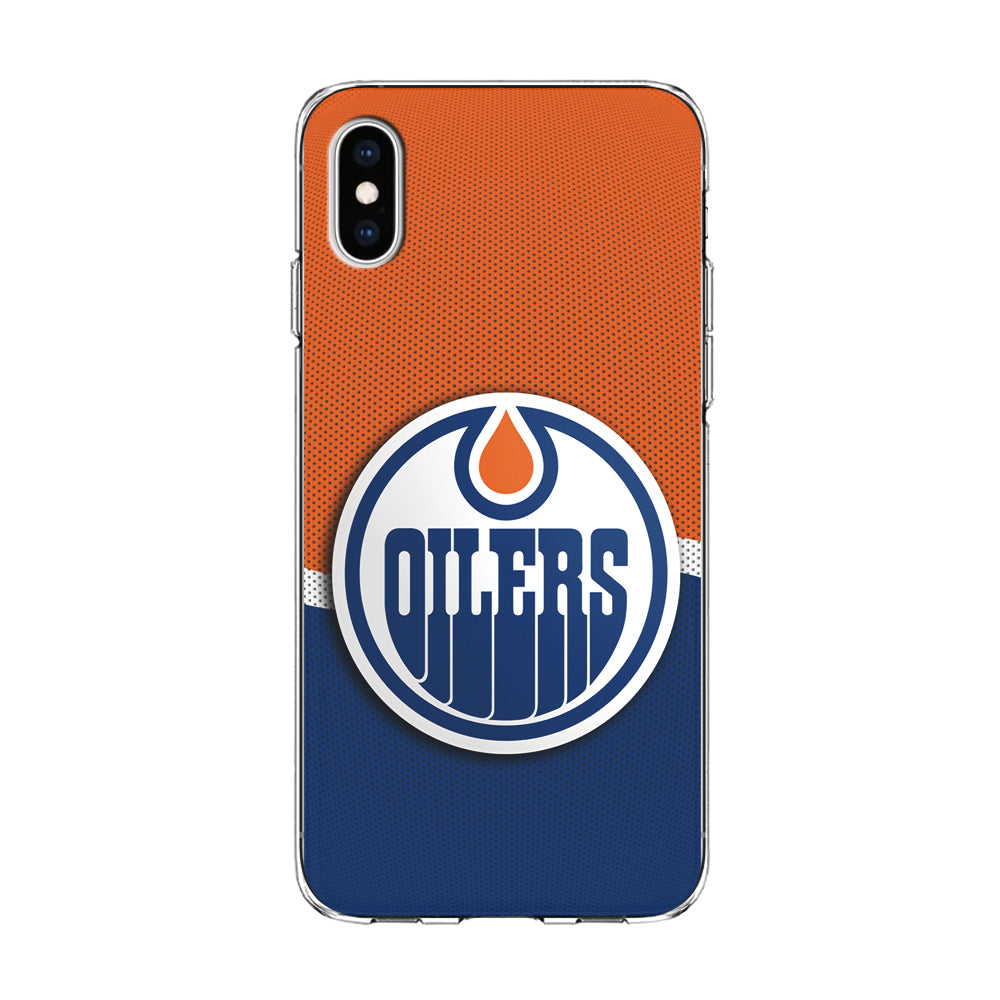 Hockey Edmonton Oilers NHL 002 iPhone Xs Case-Phone Case-Clear Soft Case-Altracase