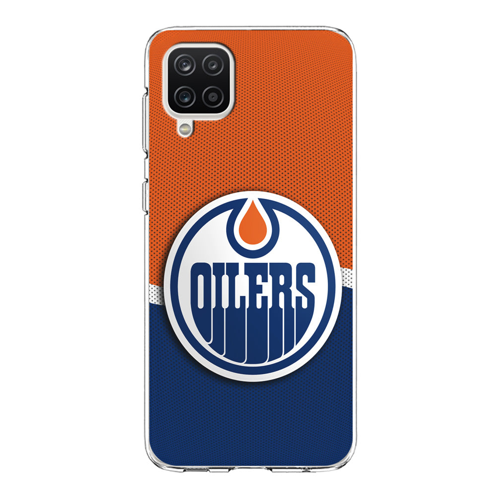 Hockey Edmonton Oilers NHL 002 Samsung Galaxy A12 Case-Phone Case-Clear Soft Case-Altracase