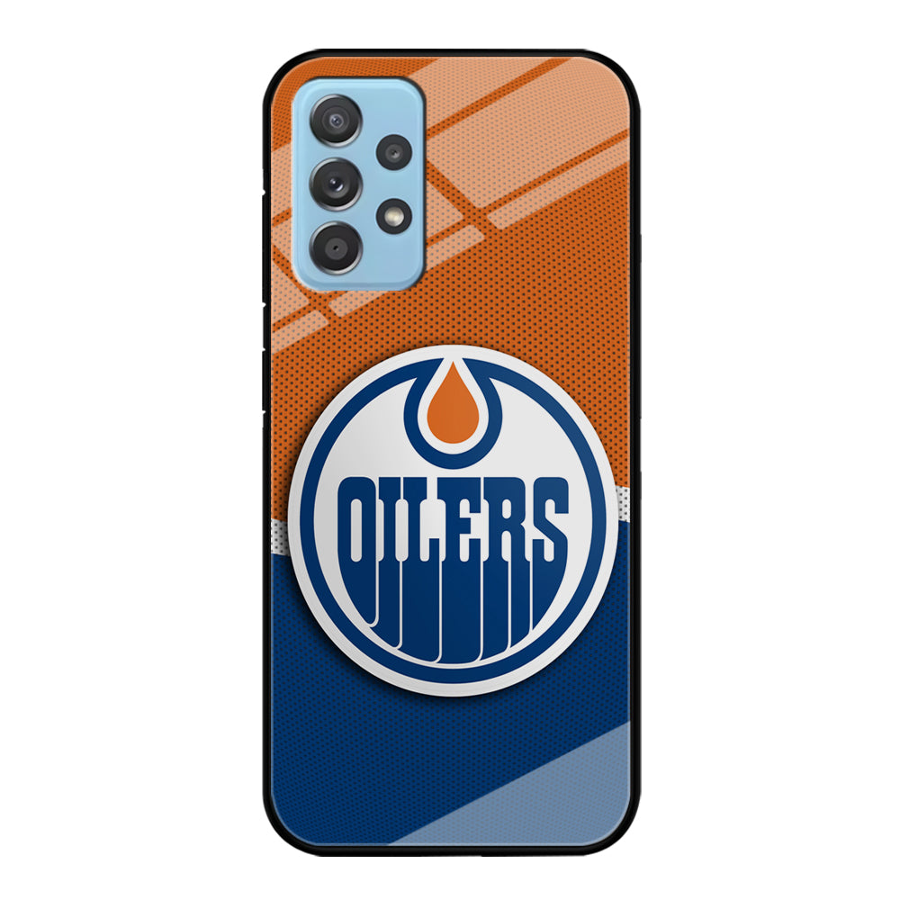 Hockey Edmonton Oilers NHL 002 Samsung Galaxy A72 Case-Phone Case-Tempered Glass Case-Altracase