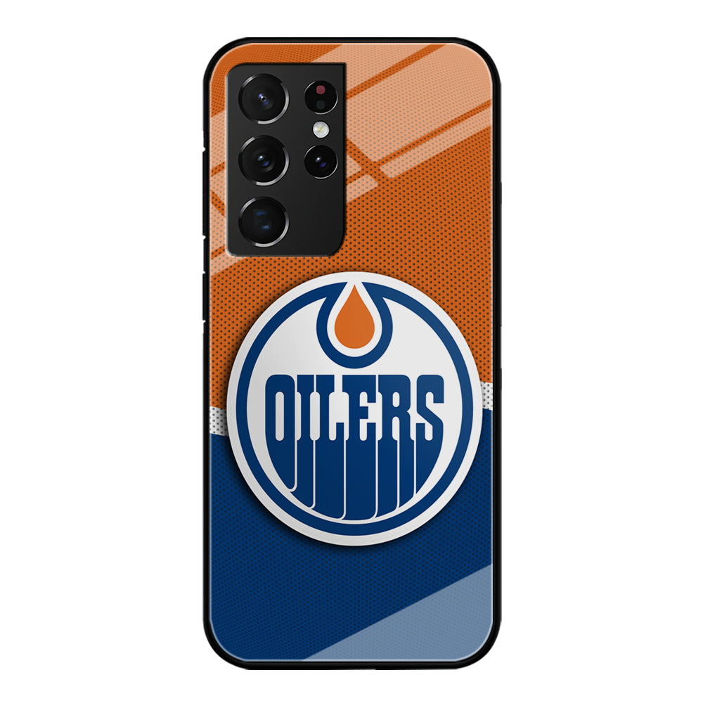 Hockey Edmonton Oilers NHL 002 Samsung Galaxy S21 Ultra Case-Phone Case-Tempered Glass Case-Altracase