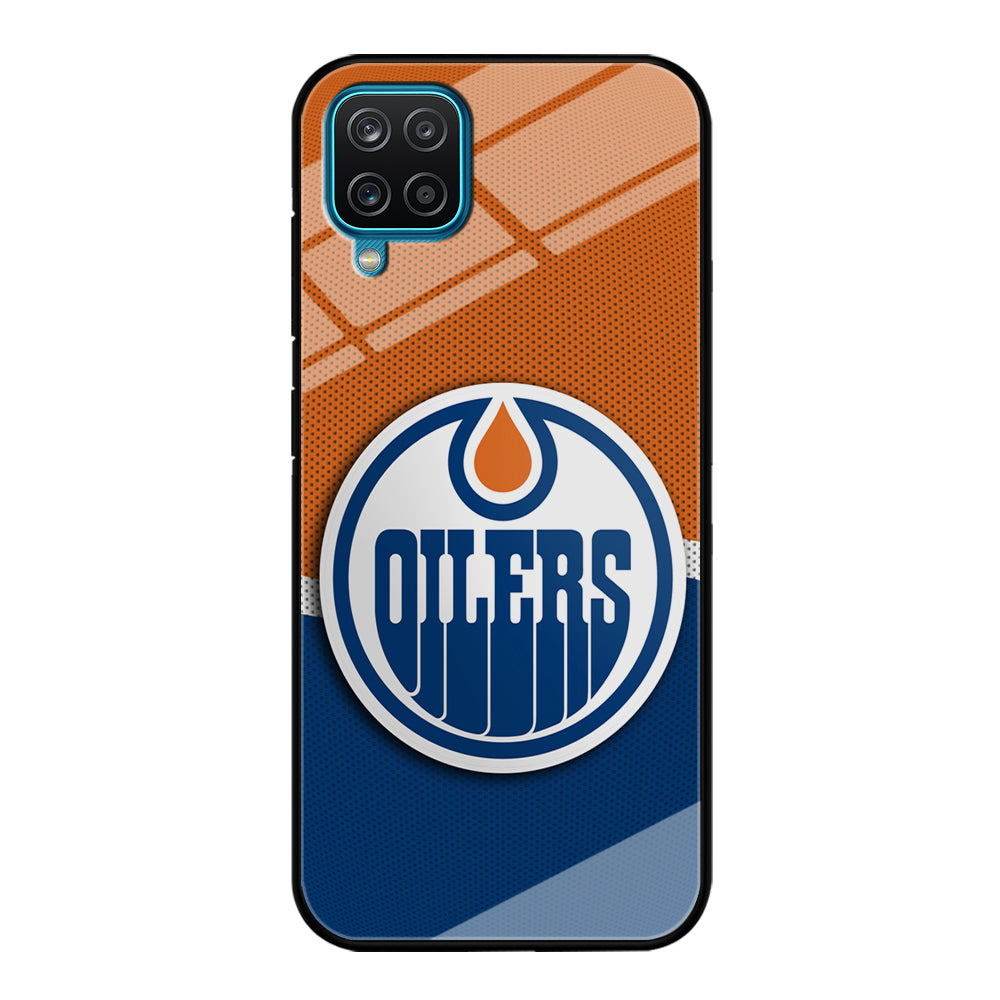 Hockey Edmonton Oilers NHL 002 Samsung Galaxy A12 Case-Phone Case-Tempered Glass Case-Altracase