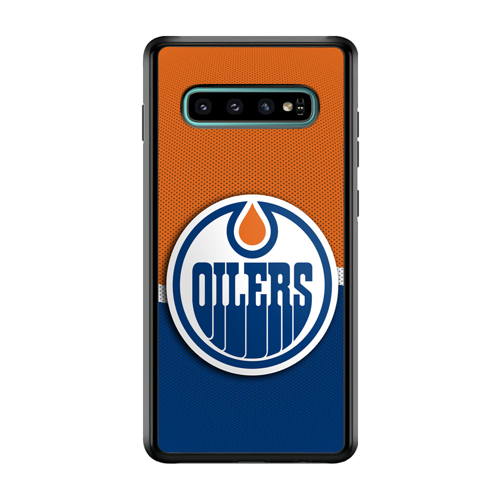 Hockey Edmonton Oilers NHL 002 Samsung Galaxy S10 Plus Case-Phone Case-Rubber Black (2D Case)-Altracase