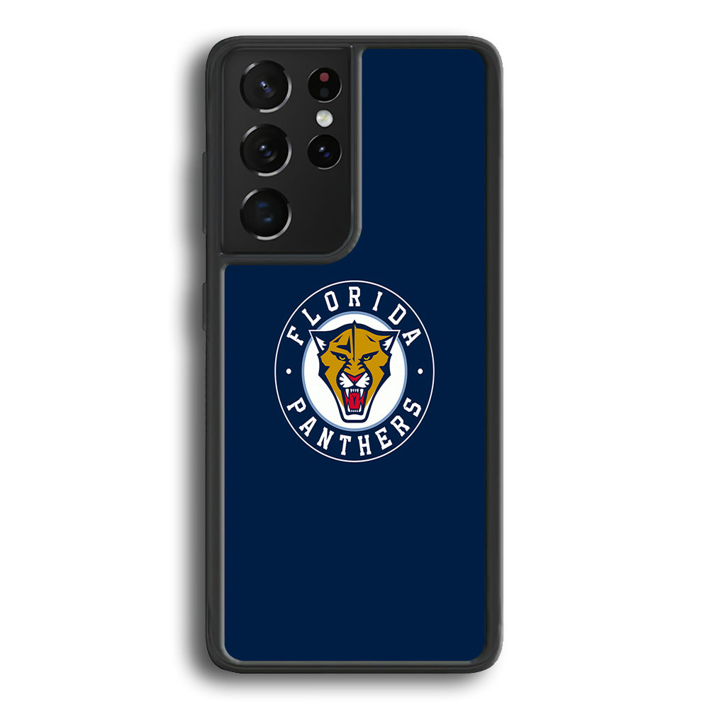 Hockey Florida Panthers NHL 001 Samsung Galaxy S23 Ultra Case-Phone Case-Rubber Black (2D Case)-Altracase