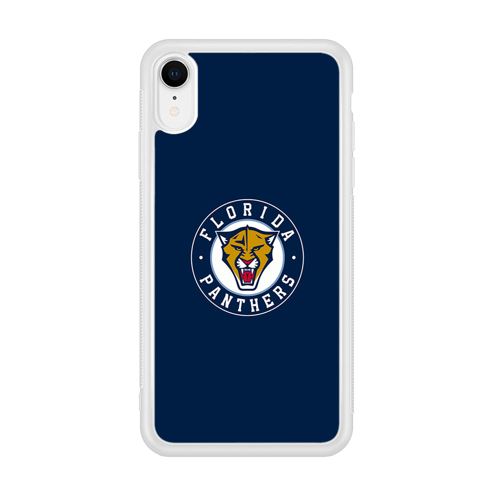 Hockey Florida Panthers NHL 001 iPhone XR Case-Phone Case-Rubber White (2D Case)-Altracase